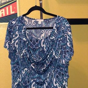 Roz&Ali Paisley Print Blouse